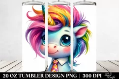 Vibrant Baby Unicorn 20 Oz Tumbler Product Image 2