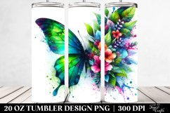 Abstract Vibrant Butterfly. 20 Oz Tumbler Design Product Image 2