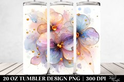 Shiny Pansy Splash | 20 oz Tumbler Product Image 2