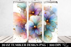 Shiny Pansy Splash | 20 oz Tumbler Product Image 2