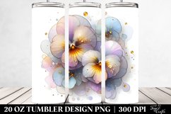 Shiny Pansy Splash | 20 oz Tumbler Product Image 2