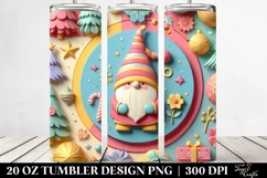 Pastel Gnome in Christmas Scene 20 Oz Tumbler Product Image 2
