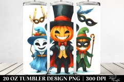 Simple Funny Halloween Clipart, High-Res 20 Oz Tumbler Product Image 2