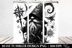 Gothic Gnome Tumbler Design | 20 oz Tumbler Product Image 2