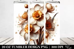 Glossy Shiny Round Narcissus | 20 Oz Tumbler Product Image 2