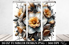 Glossy Shiny Round Narcissus | 20 Oz Tumbler Product Image 2