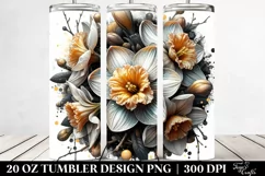 Glossy Shiny Round Narcissus | 20 Oz Tumbler Product Image 2