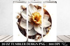 Glossy Shiny Round Narcissus | 20 Oz Tumbler Product Image 2