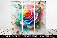 Colorful Floral Swirls | 20 Oz Tumbler Product Image 2