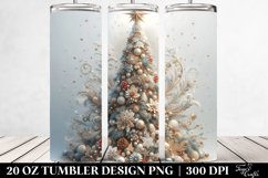 Glittery Christmas Tree Clipart, High-Res 20 Oz Tumbler Product Image 2