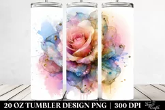 Abstract Vibrant Pastel Rose | 20 oz Tumbler Product Image 2