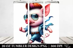 Inspired Baby Pig Dancing | 20 oz Tumbler Product Image 2