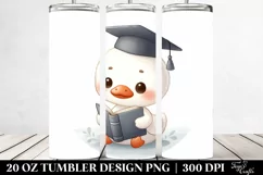 Cute Swan Graduation Cap | 20 oz Tumbler Product Image 2