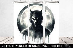 Simple Halloween Werewolf | 20 oz Tumbler Product Image 2