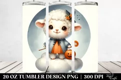Retro Halloween Lamb, Transparent PNG Product Image 2