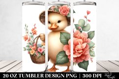 Baby Duck Boho Begonia 20 Oz Tumbler Product Image 2