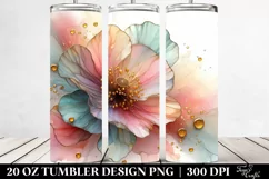 Abstract Pastel Poppy Art 20 Oz Tumbler Product Image 2