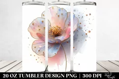 Abstract Pastel Poppy Art 20 Oz Tumbler Product Image 2