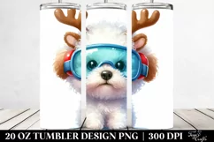 Vibrant Bichon Frise, Transparent PNG Product Image 2