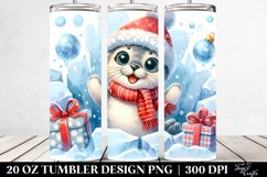 Excited Baby Seal for Christmas Clipart, High-Res 20 Oz Product Image 2