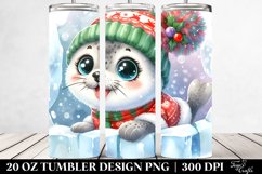 Excited Baby Seal for Christmas Clipart, High-Res 20 Oz Product Image 2
