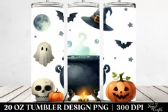Simple Funny Halloween Clipart, High-Res 20 Oz Tumbler Product Image 2