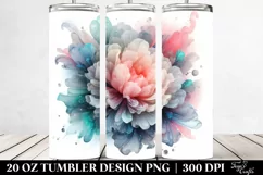 Abstract Pastel Carnation Art 20 Oz Tumbler Product Image 2