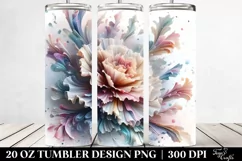 Abstract Pastel Carnation Art 20 Oz Tumbler Product Image 2