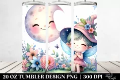Colorful Fairy Moon 20 Oz Tumbler Product Image 2