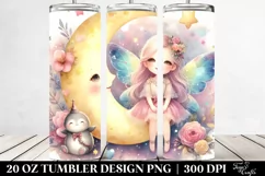 Colorful Fairy Moon 20 Oz Tumbler Product Image 2