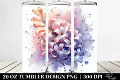 Abstract Pastel Hyacinth Art 20 Oz Tumbler Product Image 2