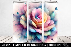 Abstract Vibrant Pastel Rose | 20 oz Tumbler Product Image 2