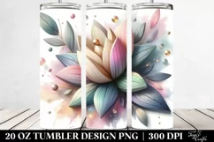 Pastel Stained Tulip | 20 Oz Tumbler Product Image 2