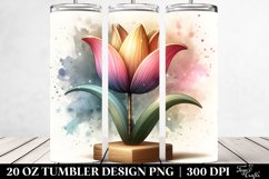 Pastel Stained Tulip | 20 Oz Tumbler Product Image 2