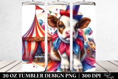 Colorful Baby Cow. 20 Oz Tumbler Design Product Image 2