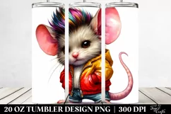 Vibrant Baby Mouse Drawing | 20 oz Tumbler Product Image 2