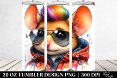 Vibrant Baby Mouse Drawing | 20 oz Tumbler Product Image 2