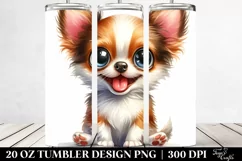 Cute Crazy Chihuahua Smiling | 20 Oz Tumbler Product Image 2