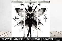 Gothic Dancing Fairy Clipart, Transparent 20 Oz Tumbler Product Image 2