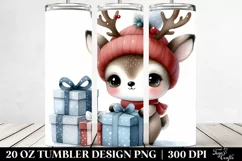 Winter Deer with Reindeer Horns, High-Res PNG Product Image 2