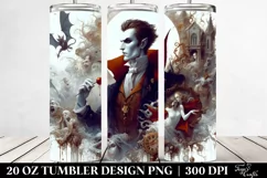 Simple Vampire Digital Painting | 20 oz Tumbler Product Image 2
