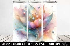 Abstract Shiny Tulip | 20 oz Tumbler Product Image 2