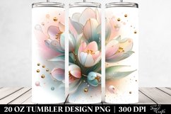 Abstract Shiny Tulip | 20 oz Tumbler Product Image 2
