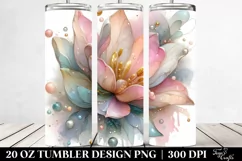 Abstract Shiny Tulip | 20 oz Tumbler Product Image 2