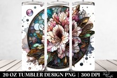 Detailed Stained Rhododendron | 20 Oz Tumbler Product Image 2