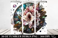 Detailed Stained Rhododendron | 20 Oz Tumbler Product Image 2