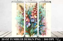 Abstract Wooden Foxglove | 20 oz Tumbler Product Image 2