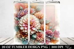 Abstract Pastel Zinnia | 20 oz Tumbler Product Image 2