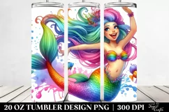 Funny Mermaid Jumping | 20 oz Tumbler Product Image 2
