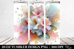 Abstract Glossy Rhododendron | 20 oz Tumbler Product Image 2